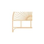T�te de lit en rotin naturel 160 cm - alan