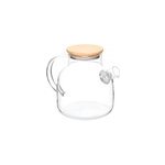 Thire en borosilicate avec couvercle en bambou 1, 2l