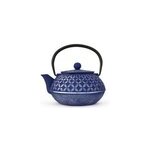 Théière fonte rosace bleu mauve 0. 8l Théière fonte rosace bleu mauve 0. 8l
