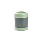Thermos alimentaire en inox min�ral gris et vert sauge (300 ml)