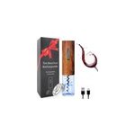 Tire bouchon lectrique led effet bois rechargeable usb c