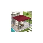 Toile de rechange tonnelle 3 x 3 m polyester bordeaux