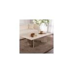Topi - table basse rectangulaire effet travertin 119x60cm Topi - table basse rectangulaire effet travertin 119x60cm