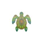 La tortue verte puzzle bois, b c