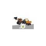 Tractopelle � p�dales case ih construction avec excavatrice et selle pivotante 3