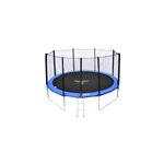 Trampoline � 370cm r�versible bleu vert perth avec accessoires