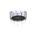 Trampoline � 370cm r�versible gris rose perth avec accessoires