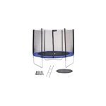 Trampoline bleu 250cm 3access Trampoline bleu 250cm 3access