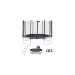 Trampoline ralli bleu gris 360