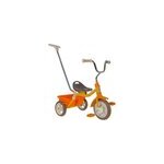 Tricycle orange avec canne et benne Tricycle orange avec canne et benne