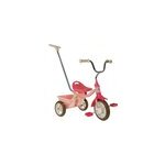 Tricycle rose avec canne et benne Tricycle rose avec canne et benne