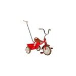 Tricycle rouge avec canne et benne Tricycle rouge avec canne et benne