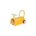 Trotteur porteur enzo en bois - jaune