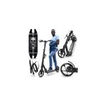 Trottinette enfant 100 kg, pliable noire