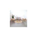 Turini - salon de jardin 4 places effet rotin coussins gris clair Turini - salon de jardin 4 places effet rotin coussins gris clair