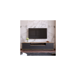 Tyro meuble tv gris et bois 180 cm