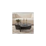 Vari table basse ronde podium anthracite 90cm Vari table basse ronde podium anthracite 90cm