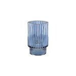 Vase bleu fonce bord doré h. 15cm Vase bleu fonce bord doré h. 15cm