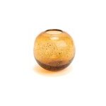 Vase boule paillette ambre 15 cm