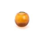 Vase boule paillette ambre 20 cm