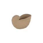 Vase coquillage en porcelaine texture beige forme originale