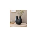 Vase noir 2 tiges en aluminium