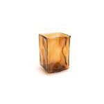Vase onda carré 22 cm ambre Vase onda carré 22 cm ambre