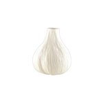 Vase rond blanc crmeux petit modle