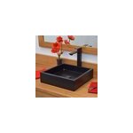 Vasque effet b�ton noir arlecchino