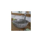 Vasque ronde en marbre gris lizéa Vasque ronde en marbre gris lizéa