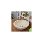 Vasque ronde en terrazzo cr�me rondo