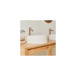 Vasque tambour en b�ton beige