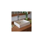 Vasque � poser en terrazzo cr�me, coreal