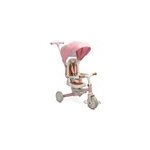 Vlo  trois roues faro 3 en 1 rose pour enfants avec mode poussette et marche