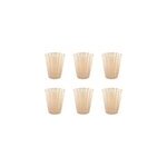 Verres  eau dor - lot de 6