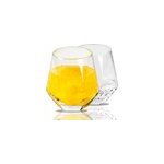 Verres facettes whisky - lot de 2