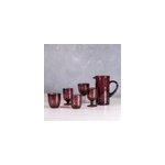 Verre � pied 28 cl artisan bull� x6