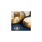 Verre � pied exter or 34 cl x6