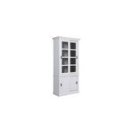 Vitrine 2 portes mdf blanc - rhode