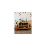 Vitrine basse en bois clair n�207