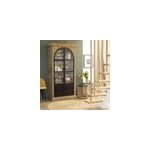 Vitrine en bois recyclé et métal garance Vitrine en bois recyclé et métal garance