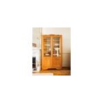 Vitrine en ch�ne sculpt� et verre n�179