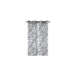 Voilage � illets 140x260 cm kinogi noir