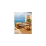 Weaverly - canap� de jardin 3 places en rotin tress�