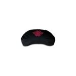 Zafu demi - lune noir - motif infini rose