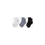 Chaussettes x3 quarter jumpman blanc / noir - enfant -