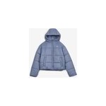 Doudoune puffer bleu / blanc