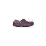 Fleece lined clog bordeaux