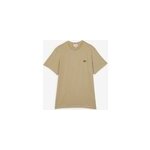 Tee shirt classic small logo sl beige / vert