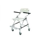 Chaise pliante de douche avec roulettes